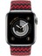 Buff Apple Watch Uyumlu Bands Braided 42/44 L Black Red 1