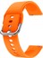 Samsung Galaxy Watch 7 / 6 / 5 / 4 Uyumlu Silikon Kordon 20MM Turuncu 2