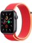 Seri 10 46MM, Seri 9/8/7/6/SE/5/4/3 Spor Loop Kordon Apple Watch 45MM 44MM 42MM Uyumlu Kırmızı Gri 1