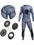 Wetsuit Raptiye Dalış Takım Elbise Yüzme Serbest Dövme Suit Slayt Toka Siyah (Yurt Dışından) 5