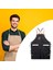 Tuval Önlük Üniforma Unisex Doğrama Sanatçı Pişirme Pişirme Salonu Garaj Sarı (Yurt Dışından) 2