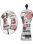 Golf Ahşap Kafa Kapak Kaymaz Headcover Koruyucu Guard Golf Kulübü Headcover Yıldız Çizgili 3 5 2