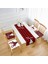 Mery Christmas Yılbaşı Tasarımlı 4 Pofidik Sandalye Minderi ve 1 Runner Seti 1