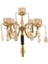 Dalen Gold 5'li Şamdan 34X67 cm AK.HO0029 2