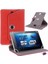 Casper Via L30 10.1 Inç Uyumlu Fuchsia 360° Dönebilen Standlı Kapaklı Universal Tablet Kılıfı Kırmızı 1