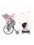 Bisiklette Tatlı Ayı ve Ufak Kız Çocuk Odası Sticker 1