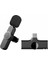 HK-200A Type-C Uyumlu Wireless Youtuber Kablosuz Yaka Mikrofonu 1