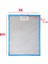 Icanpares Ariston Uyumlu En 32 cm Boy 32 cm - Arka Tırnak 7,5 cm Aspiratör Davlumbaz Metal Yağ Filtresi 2