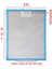 Icanpares Arçelik Uyumlu En 26,2 cm Boy 33,5 cm - Arka Tırnak 12,5 cm Aspiratör Davlumbaz Metal Yağ Filtresi 2