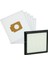 Icanpares Nilfisk Uyumlu Extreme Complete Eco Free x 150 x 200 Elektrikli Süpürge Hepa Filtre ve Toz Torbası 1