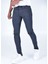Erkek Skınnyfit Yırtık Kot Pantolon K1400 - Füme 2