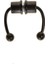 Mıknatıslı Paslanmaz Çelik Septum Piercing Black 1