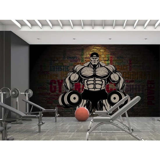 Özen Duvar Kağıdı Vücut Geliştirme Gym Salonu Duvar Kağıdı