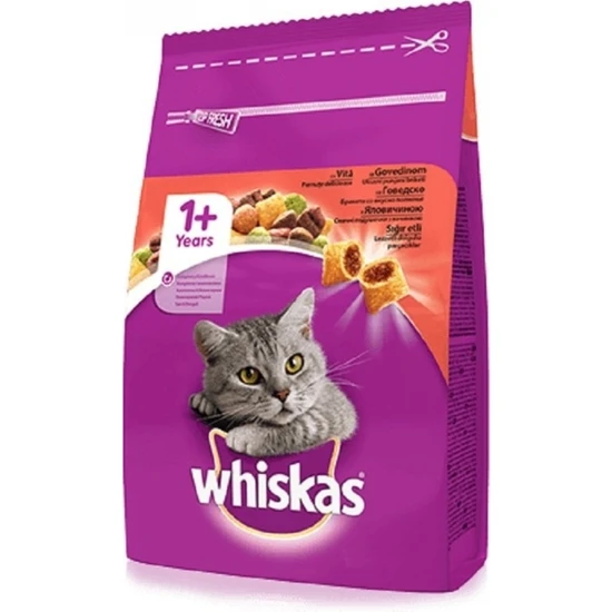 Whiskas Sığır Etli Yetişkin Kedi Maması 1,4 kg