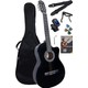 Midex CG-39XBK Siyah Klasik Gitar 4/4 Sap Ayarlı Kesik Kasa Full Set (Çanta Tuner Askı Capo Metod Pena)