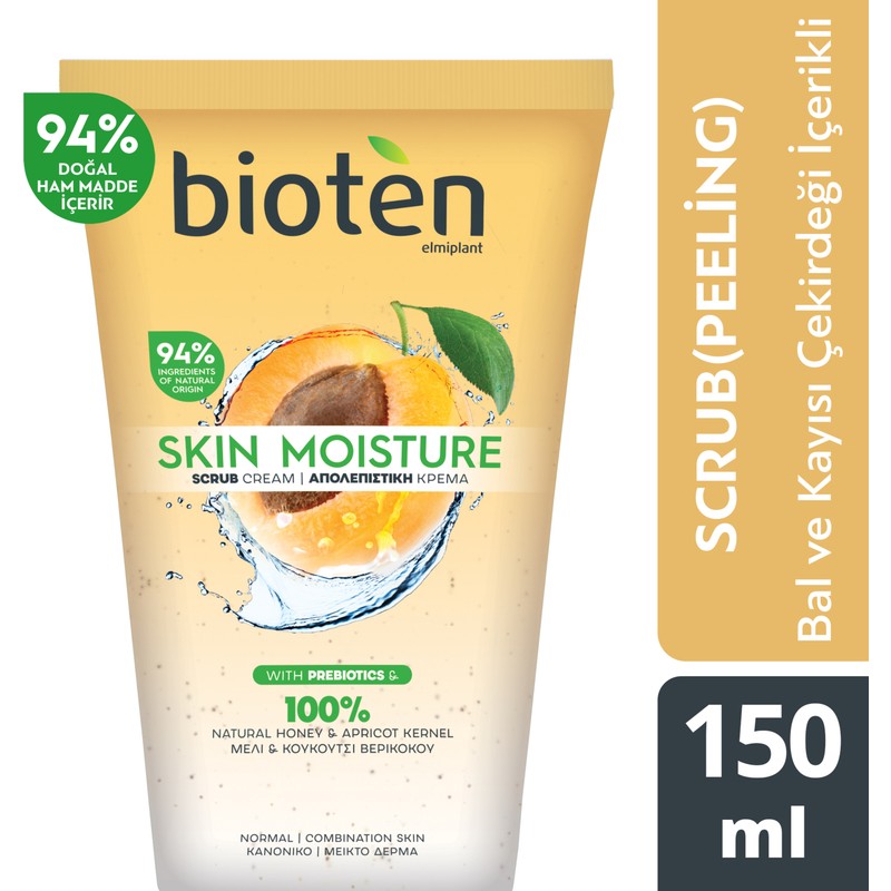 Bioten Skin Moisture Krem Peeling 150 ml Normal/Karma Ciltler İçin Kayısı Çekirdeği Yağı ile Etkili