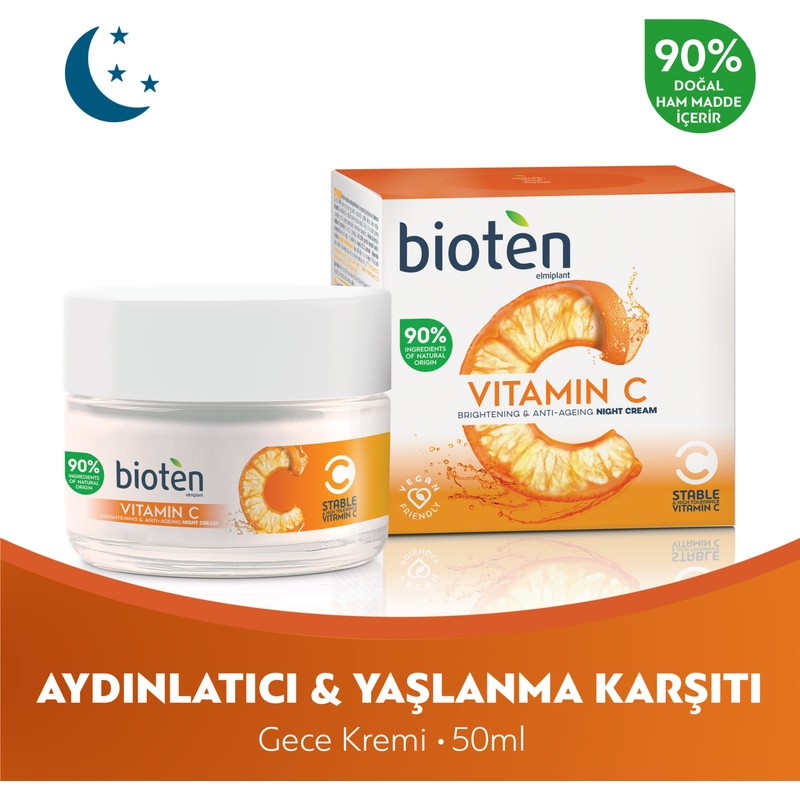 Bioten Vitamin C Aydınlatıcı & Gece Kremi 50 ml
