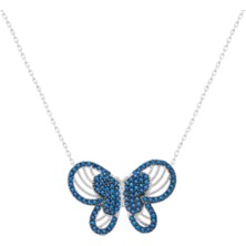 925 Gümüş Kelebek 925 Ayar Gümüş Kolye