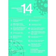 Burada Reklam ve Medikal 29X21 A4 cm    ve Pandemi Için Folyo Baskı Etiket 14 Kural