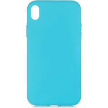 MobaxAksesuar Apple iPhone XR 6.1 Kılıf LSR İçi Kadife Lansman Kapak Turkuaz