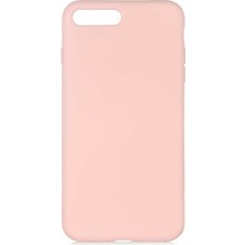 MobaxAksesuar Apple iPhone 7 Plus Kılıf LSR İçi Kadife Lansman Kapak Açık Pembe