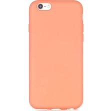MobaxAksesuar Apple iPhone 6 6S Kılıf LSR İçi Kadife Lansman Kapak Açık Turuncu