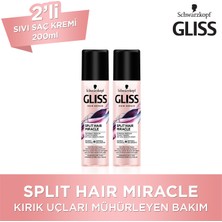 Gliss Split Hair Miracle Sıvı Saç Kremi 200 Ml X 2 Adet