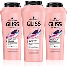 Gliss Split Hair Miracle Şampuan 500 Ml X 3 Adet