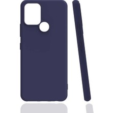 Tekno Grup Infinix Hot 10 Kılıf Mat Esnek Biye Silikon Kılıf Mavi