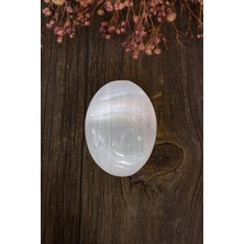 Dünya Doğal Taş Oval Selenit Taşı