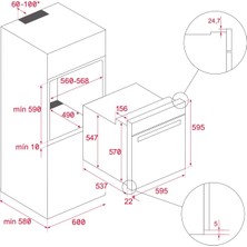 Teka He 715 Bk Siyah Fırın