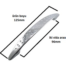 Noktalı 5 Adet Kulp 96MM Krom