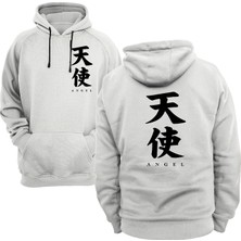 Remonz Angel Yazılı Çift Baskılı 3 Ipl. Şardonlu %100 Pamuk, Içi Polar, Çok Kalın Sweatshirt