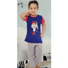Özlem 891 Kız Çocuk Kısa Kol Pijama Takımı Larcivet - 8/9