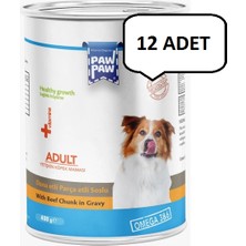 Pawpaw Köpek Konservesi 400 gr Dana Etli (12 Adet)