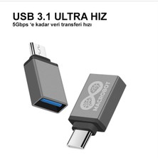 Macrobot Type C USB 3.1 To USB 3.0 Dönüştürücü Otg Çevirici Adaptör