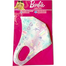 Barbie Lisanslı Pembe Mavi Maske