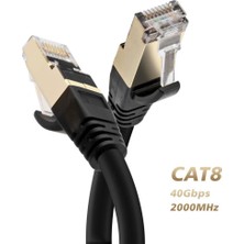 Asian Tech Store Cat8 RJ45 Ethernet Network Patch Kablo 3 Metre