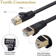 Asian Tech Store Cat8 RJ45 Ethernet Network Patch Kablo 3 Metre