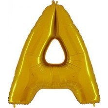 Dipak Gold Renk A Harfi Folyo Balon 16 Inç 40 cm