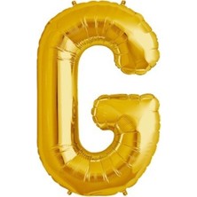 Dipak Gold Renk G Harfi Folyo Balon 16 Inç 40 cm