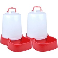 A.C.E.K Plastik Kedi Köpek Otomatik Mama ve Su Kabı 2'li