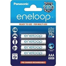 Panasonic Eneloop  Bk-4mcce/4be Ince Kalem Pil 1,2 Volt 750 Mah 4'lü