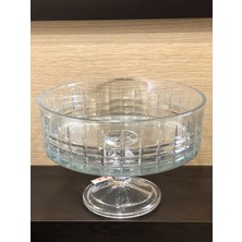 Bohemia Crystal Bakara 25 cm Ayaklı Servis Salata Kase