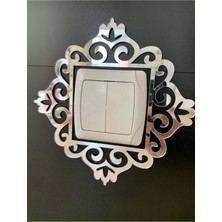 Bi Baksan Ya Tekli Gümüşstandart Piriz Çerçevesi Tekli Gümüş Prizlik