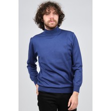 Pelikan Erkek Yarım Balıkçı Yün Kazak 1572020 Saks