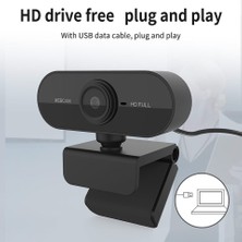 3C Store Web Kamerası 1080P Mikrofonlu Web Kamerası Web USB Kamera Full Hd 1080P Pc Bilgisayar Içın Cam Web Kamerası Canlı Görüntülü Arama Çalışması (Yurt Dışından)