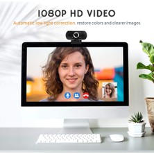 3C Store Web Kamerası Full Hd 1080P Mikrofonlu Web Kamerası Pc Bilgisayar Içın Web USB Cam Web Kamerası Canlı Görüntülü Arama Çalışması Yeni Gemi (Yurt Dışından)