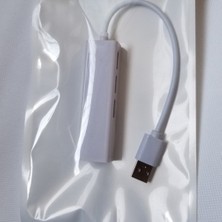 3C Store 3 Portlu USB Gigabit Ethernet USB C Hub 2.0 RJ45 Lan Ağ Kartı Usb'den Ethernet Adaptörüne Ios Pc Içın RTL8152 Hub (Yurt Dışından)