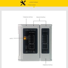 3C Store RJ45 RJ11 Ağ Kablosu Test Cihazı Lan Ağı Kablo Izleyici Çok Fonksiyonlu Test Aracı Ağ Test Cihazı (Yurt Dışından)